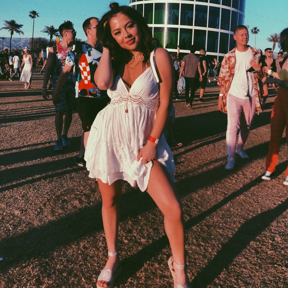 White Bohemian Dress